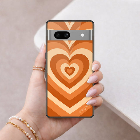 Google Pixel 7a Cover - O'Nation Heartbeat Series - HQ Ultra Shine Premium Infinity Glass Soft Silicon Borders Case