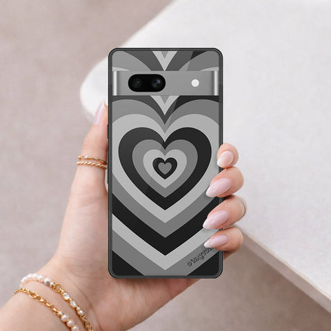 Google Pixel 7a Cover - O'Nation Heartbeat Series - HQ Ultra Shine Premium Infinity Glass Soft Silicon Borders Case