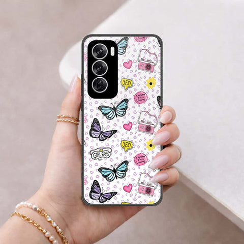 Oppo Reno 12 Cover - Vanilla Dream Series - HQ Premium Shine Durable Shatterproof Case