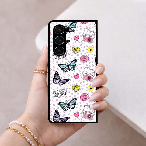 Samsung Galaxy Z Fold 5 5G Cover - Vanilla Dream Series - HQ Premium Shine Durable Shatterproof Case