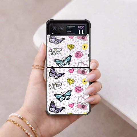 Motorola Razr 40 Cover - Vanilla Dream Series - HQ Premium Shine Durable Shatterproof Case