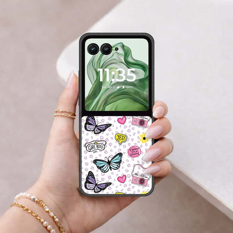 Motorola Razr Plus 2024 Cover - Vanilla Dream Series - HQ Premium Shine Durable Shatterproof Case