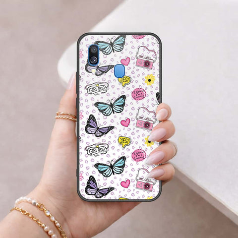 Samsung Galaxy A40 Cover - Vanilla Dream Series - HQ Premium Shine Durable Shatterproof Case