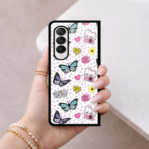 Samsung Galaxy Z Fold 4 5G Cover - Vanilla Dream Series - HQ Premium Shine Durable Shatterproof Case