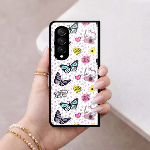 Samsung Galaxy Z Fold 3 5G Cover - Vanilla Dream Series - HQ Premium Shine Durable Shatterproof Case