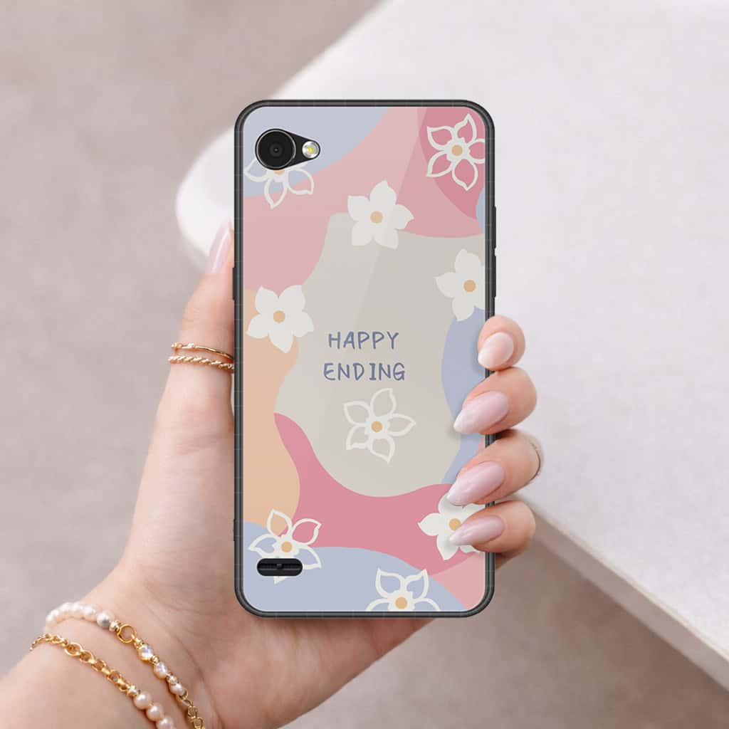 LG Q6 Cover - Happy Series - HQ Premium Shine Durable Shatterproof Case