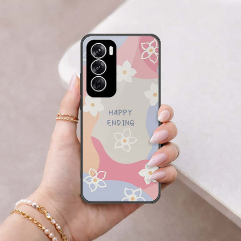 Oppo Reno 12 Cover - Happy Series - HQ Premium Shine Durable Shatterproof Case