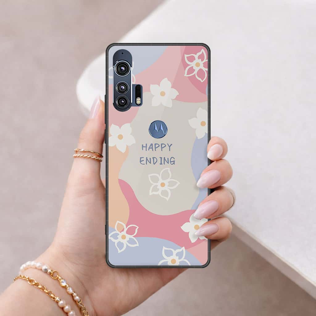 Motorola Edge Plus 2020 Cover - Happy Series - HQ Premium Shine Durable Shatterproof Case