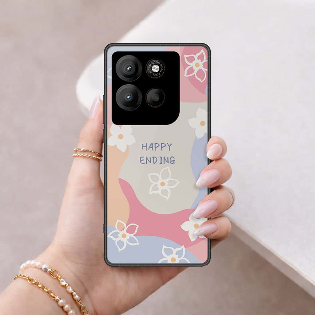 Motorola Moto G15 Cover - Happy Series - HQ Premium Shine Durable Shatterproof Case