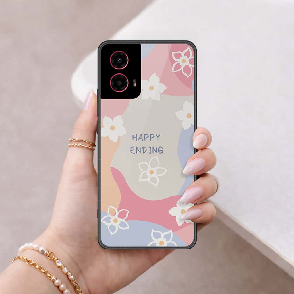 Motorola Moto G45 Cover - Happy Series - HQ Premium Shine Durable Shatterproof Case