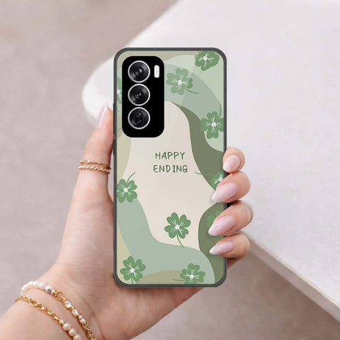 Oppo Reno 12 Cover - Happy Series - HQ Premium Shine Durable Shatterproof Case