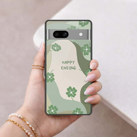 Google Pixel 7a Cover - Happy Series - HQ Ultra Shine Premium Infinity Glass Soft Silicon Borders Case