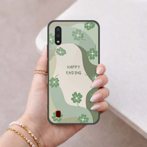 Samsung Galaxy A01 Cover - Happy Series - HQ Premium Shine Durable Shatterproof Case