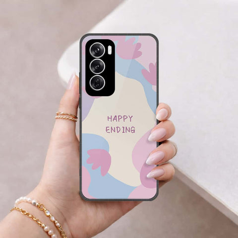 Oppo Reno 12 Cover - Happy Series - HQ Premium Shine Durable Shatterproof Case