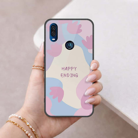Motorola One Vision Cover - Happy Series - HQ Premium Shine Durable Shatterproof Case