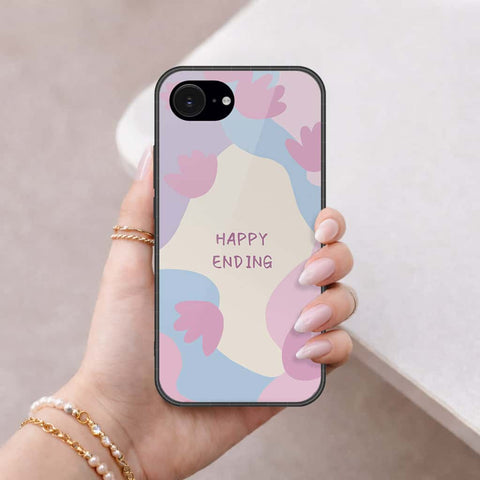 iPhone 18e Cover - Happy Series - HQ Ultra Shine Premium Infinity Glass Soft Silicon Borders Case