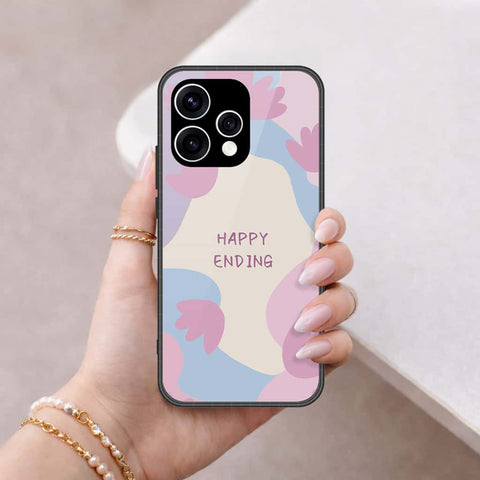 Oppo Reno 15 Cover - Happy Series - HQ Ultra Shine Premium Infinity Glass Soft Silicon Borders Case