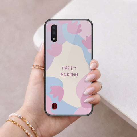 Samsung Galaxy A01 Cover - Happy Series - HQ Premium Shine Durable Shatterproof Case