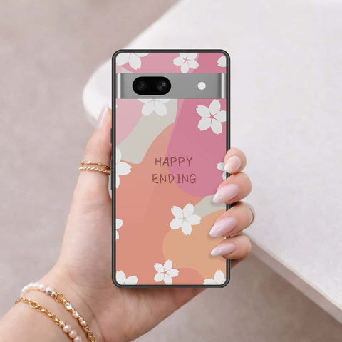 Google Pixel 7a Cover - Happy Series - HQ Ultra Shine Premium Infinity Glass Soft Silicon Borders Case
