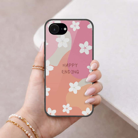 iPhone 18e Cover - Happy Series - HQ Ultra Shine Premium Infinity Glass Soft Silicon Borders Case