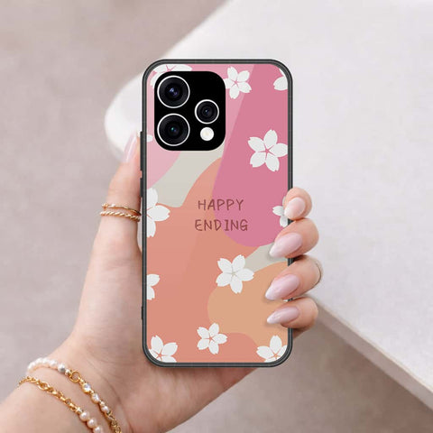Oppo Reno 15 Cover - Happy Series - HQ Ultra Shine Premium Infinity Glass Soft Silicon Borders Case