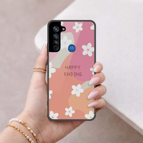 Motorola Moto G8 Cover - Happy Series - HQ Premium Shine Durable Shatterproof Case