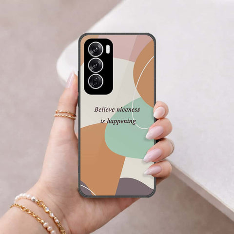 Oppo Reno 12 Cover - Happy Series - HQ Premium Shine Durable Shatterproof Case
