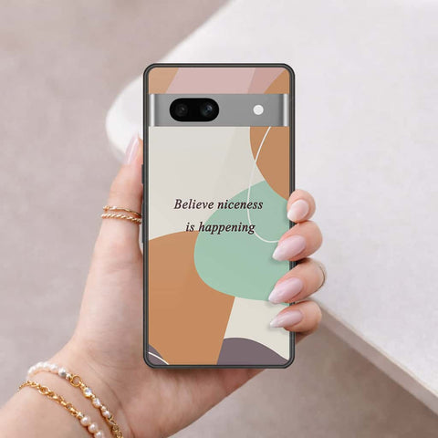 Google Pixel 7a Cover - Happy Series - HQ Ultra Shine Premium Infinity Glass Soft Silicon Borders Case