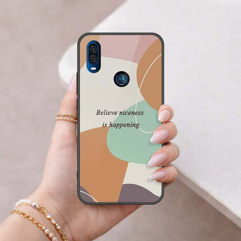 Motorola One Vision Cover - Happy Series - HQ Premium Shine Durable Shatterproof Case