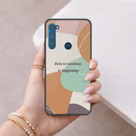 Motorola One Fusion Plus Cover - Happy Series - HQ Premium Shine Durable Shatterproof Case