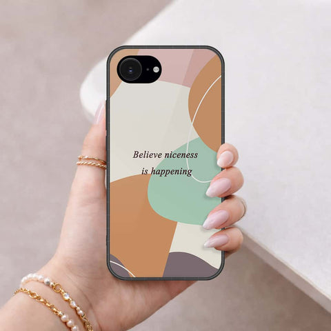 iPhone 18e Cover - Happy Series - HQ Ultra Shine Premium Infinity Glass Soft Silicon Borders Case