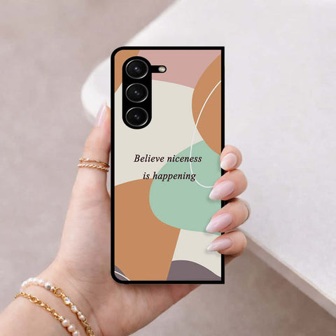 Samsung Galaxy Z Fold 5 5G Cover - Happy Series - HQ Premium Shine Durable Shatterproof Case