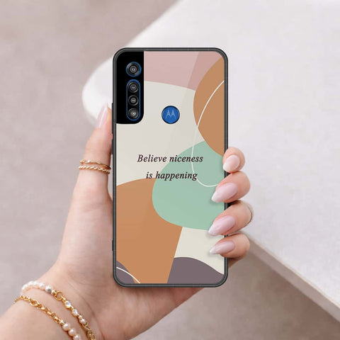 Motorola Moto G8 Play Cover - Happy Series - HQ Premium Shine Durable Shatterproof Case