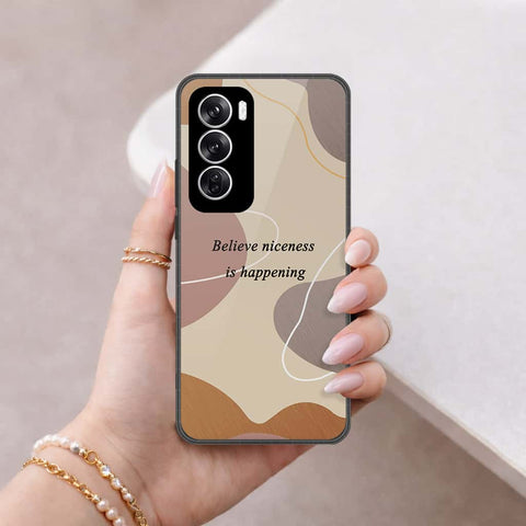 Oppo Reno 12 Cover - Happy Series - HQ Premium Shine Durable Shatterproof Case