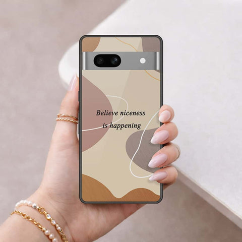 Google Pixel 7a Cover - Happy Series - HQ Ultra Shine Premium Infinity Glass Soft Silicon Borders Case