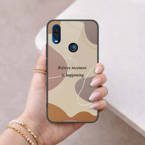 Motorola One Vision Cover - Happy Series - HQ Premium Shine Durable Shatterproof Case