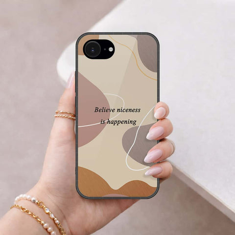 iPhone 18e Cover - Happy Series - HQ Ultra Shine Premium Infinity Glass Soft Silicon Borders Case