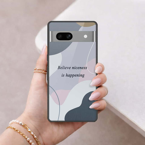 Google Pixel 7a Cover - Happy Series - HQ Ultra Shine Premium Infinity Glass Soft Silicon Borders Case