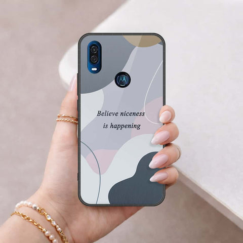 Motorola One Vision Cover - Happy Series - HQ Premium Shine Durable Shatterproof Case