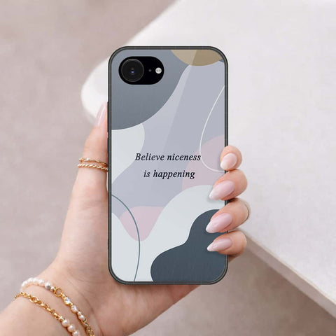 iPhone 18e Cover - Happy Series - HQ Ultra Shine Premium Infinity Glass Soft Silicon Borders Case