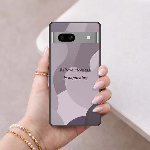Google Pixel 7a Cover - Happy Series - HQ Ultra Shine Premium Infinity Glass Soft Silicon Borders Case