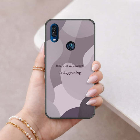 Motorola One Vision Cover - Happy Series - HQ Premium Shine Durable Shatterproof Case
