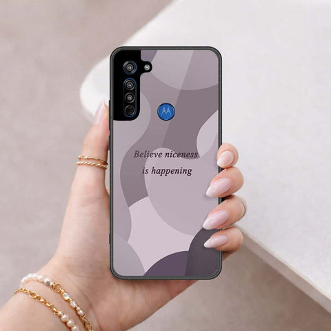 Motorola Moto G8 Cover - Happy Series - HQ Premium Shine Durable Shatterproof Case