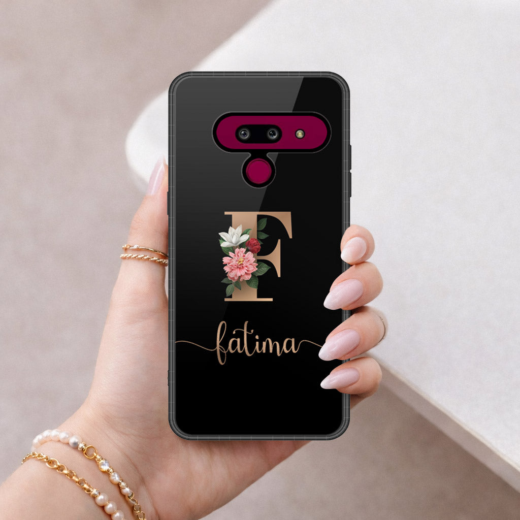 LG G8 ThinQ Cover - Peronsalized Alphabet Series - HQ Premium Shine Durable Shatterproof Case