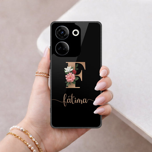 Tecno Camon 20 Pro Cover - Peronsalized Alphabet Series - HQ Premium Shine Durable Shatterproof Case