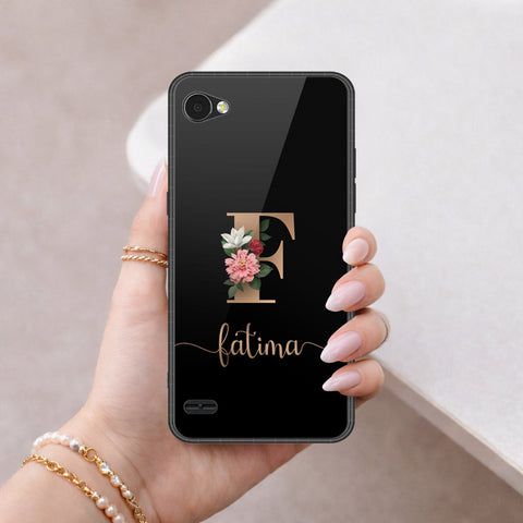 LG Q6 Plus Cover - Peronsalized Alphabet Series - HQ Premium Shine Durable Shatterproof Case