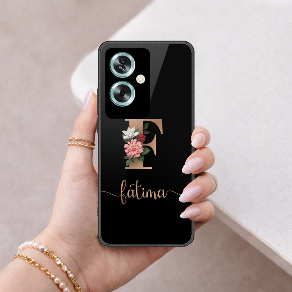 Oppo A2 Cover - Peronsalized Alphabet Series - HQ Premium Shine Durable Shatterproof Case