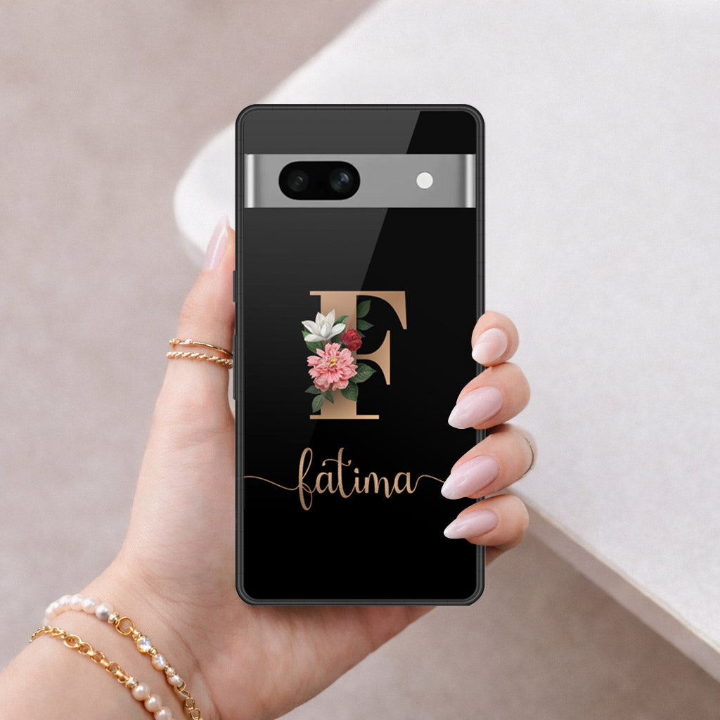 Google Pixel 7a Cover - Peronsalized Alphabet Series - HQ Premium Shine Durable Shatterproof Case