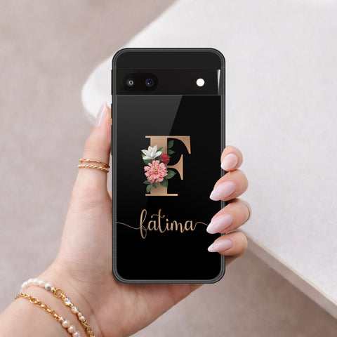 Google Pixel 6a Cover - Peronsalized Alphabet Series - HQ Premium Shine Durable Shatterproof Case