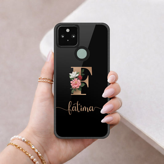 Google Pixel 5 Cover - Peronsalized Alphabet Series - HQ Premium Shine Durable Shatterproof Case